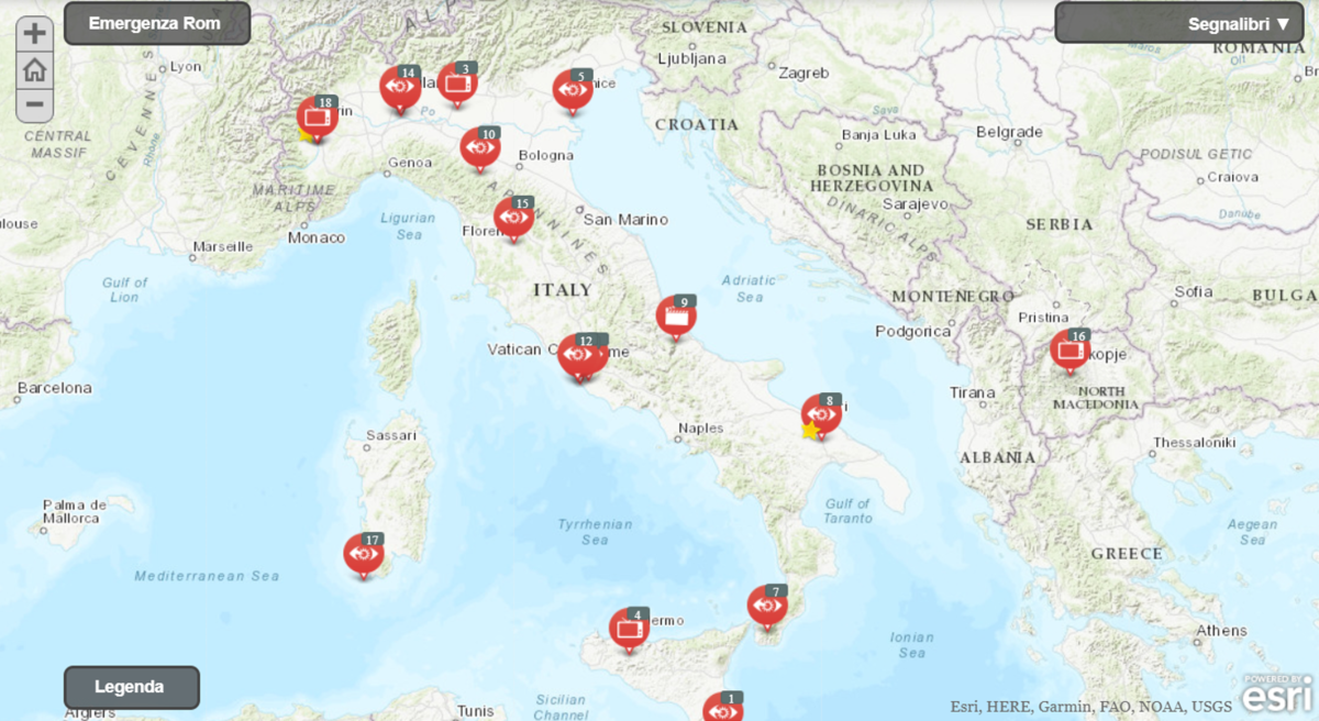 Map of the filmography on immigration in Italy: over 200 titles as a ...
